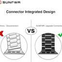 SUNFWR Compatible with Apple Watch Band 40mm 41mm 38mm 42mm(Series 10 11) for Women Men, Stainless Steel Metal iWatch Band for Apple Watch Series 11/10/9/8/7/6/5/4/3/2/1/SE/SE2/SE3 Ultra3/2/1 (No case) (Black)