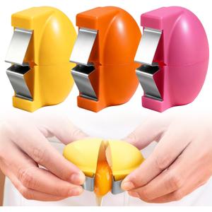 2 x 3Pcsc Egg Shell Opener,Egg Separator Egg Cracker Egg Peeler for Raw Eggs, Hard Boiled Egg Peeler for Cutting Eggs,Quickly Cutting Off Eggs Breaker Gadgets for Cooking Bakery Kitchen Use (3pcs)