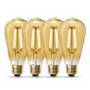 Feit ST19 Dimmable LED Light Bulb Warm White 2100K 60-Watt Equivalent Pack of 4