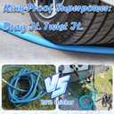 Cupohus RV Water Hose 35FT with Strain Relief Ends, Kink-Resistant Drinking Water Hose, 5/8''ID Potable Food Grade Hose with Storage Strap for RV, Marine, Camper, Truck, Car, Garden (Blue)