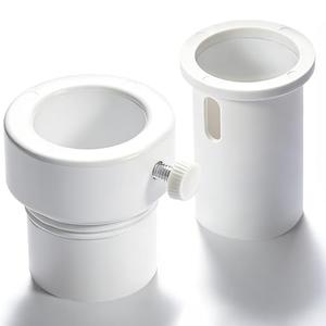 Zookpr Pool Umbrella Pole Stabilizer Sleeve Adapter Fit 1.5" & 1.35" Umbrellas Hole Holder Insert for Baja Deck Pools Sleeves, Waterways&AquaStar Single Threaded, Reducing Moving Hold Umbrella, White