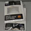 8 Pack 100% Brushed Microfiber Pillow Protector Shams (White, Standard)