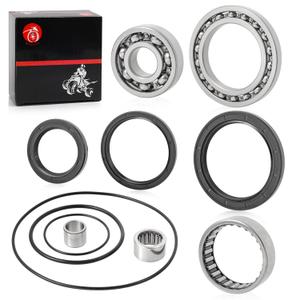 Rear Differential Bearing & Seal KIT Compatible with Yamaha Bear Tracker Big Bear Bruin Grizzly Wolverine Kodiak 250 350 400 450