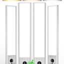 EZVALO 4-Pack Under Cabinet Lights, 2300mAh Rechargeable Motion Sensor Light Indoor, Wireless Closet Lights Battery Operated, with 3 Color Temps, Dimmable, Magnetic, for Kitchen, Stair, Pantry(8inch) (White)