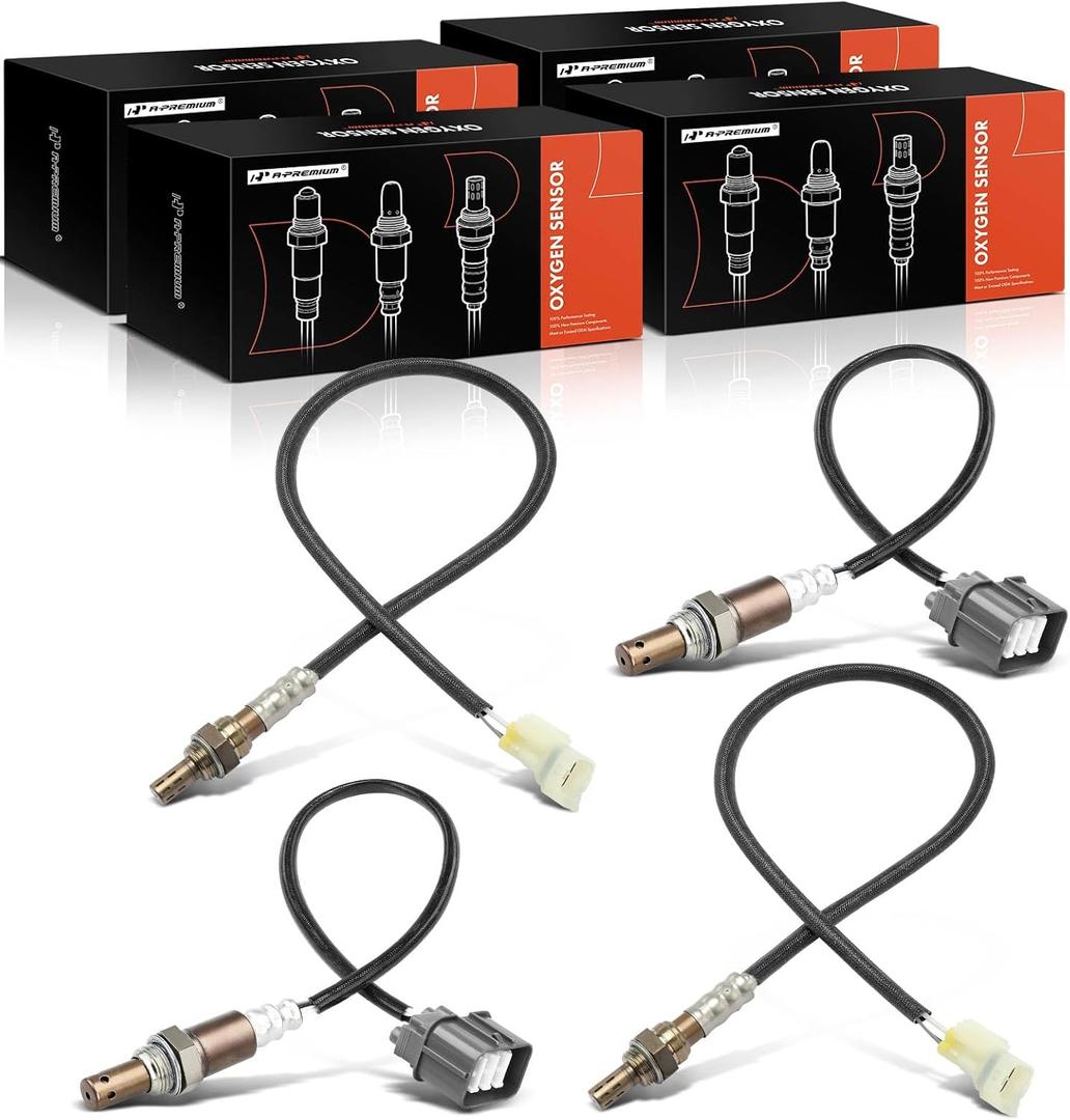 A-Premium O2 Oxygen Sensor Compatible with Suzuki Grand Vitara 2006 2.7L, Upstream and Downstream, 4-PC Set, Replace# 1A6018861, 19060002