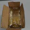 Qeirudu 3.5 oz Mini Gold Glitter Dessert Cups with Spoons - 50 Pack Gold Plastic Dessert Cups Small Parfait Shooter Cups for Party Appetizers Banana Pudding Jello