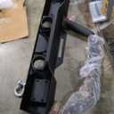 ECOTRIC Stubby Front Bumper Compatible With 2007-2024 Jeep Wrangler JK JL Gladiator JT W/Fog Light Housing & D-rings Steel Powder Coated Black (Style1)