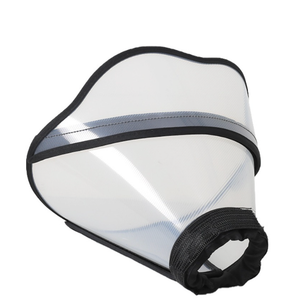 YITAQI MALL Transparent Pet Elizabethan Collar Breathable Adjustable Dog Sterilization Collar Elastic Anti-Biting Dogs Comfy Cones Wound
