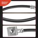 2 x A-Premium Rear Passenger Brake Hydraulic Hose Compatible with Select Ford Models - E-350 E350 Super Duty 2004-2007, E-350 E350 Club Wagon 2004, with 9600 lb GVW - Replace# 6C2Z2A442BA