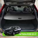 Cargo Cover for Volvo XC60 2010 2011 2012 2013 2014 2015 2016 2017 Rear Trunk Cover Fit Trunk Security Cover Shielding Shade Car Accessory Black