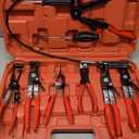 9PCS Hose Clamp Pliers Set, Hose Clamp Removal Tool for Automotive, Flexible Removing Clamps Pliers Automotive for Coolant Radiator Heater and Water Hose