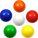TOAOB Stress Relief Balls Non-Toxic Squeeze 6 Pack 2.5 Inch Colorful Foam Balls for Kids and Adults Hand Exercise Squishy Relief Toys for Anxiety ADHD Autism