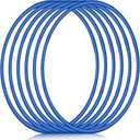 Shappy 6 Pcs Exercise Hoop Detachable Adjustable Plastic Toy Playground Toys Colored Hoop Circles for Teens Games Gymnastics Dog Agility Equipment Party Decor (26 Inch)