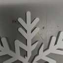 Bucherry 12 Pcs Wooden Snowflake Table Decor 3D Snowflake Tabletop Signs and Centerpiece for Christmas Xmas Winter Wonderland Decorations Home Party(White)