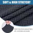Smiry Waterproof Couch Cushion Covers, Stretch Jacquard Sectional Couch Covers, L Shape Chaise Lounge Sofa Slipcover, Washable Elastic Furniture Protector for Pets, Kid (XL-Chaise Cover, Dark Grey)