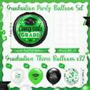 Kasyat 4 Set Green and Black 2026 Graduation Table Centerpiece Balloon Stand Kit Congrats Grad Foil Balloons for Graduation Party Supplies Decorations