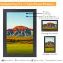 QOTIB 12x24 Picture Frame Black for Wall Mounting, Horizontal and Vertical Formats for Wall Hanging, Wood 12x24 Frame, Black, 1 Pack