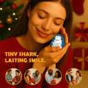 2 x Funny Retirement Gifts for Women, Cool 2025 Retired Gift Ideas for Coworker Female, Farewell Happy Retirement Gifts for Colleagues Work Friends,Crochet Shark with Card