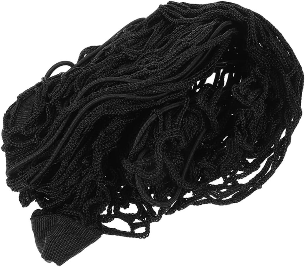 Trunk Cargo Net for Car Double Elastic Storage Organizer for SUV and Truck Bed Versatile Mesh Cargo Net for Automotive Exterior Accessories Black