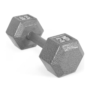 CAP Barbell 25lb Cast Iron Hex Dumbbell, Single