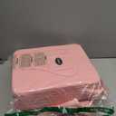 Toddler Booster Seat for Kitchen Chair with Removable Backrest & Adjustable Straps, PU Portable Waterproof & Non-Slip Booster Seat for Dining Table, Travel Child Eating Cushion - Pink