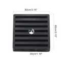 PATIKIL Rubber Anti-Vibration Pads, 4 Pcs Vibration Isolation Mats with Hole 3" x 3" x 1.2" for HVAC, Air Conditioner, Air Compressor, Washer, Dryer, Black