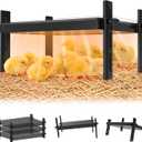 15" x 12.6" Large Chicks Brooder Heater for 20 Chicks - 49W Height & Angle Adjustable Chick Brooder Heating Plate, Constant Temperature Brooder Plate for Chicks, Ducklings & Quails