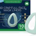 10-Pack CPAP Mask Liners 3D Mask Cushion Cover for Reduce Air Leakage and Facial Redness Compatible with ResMed F20/F10 F&P Simplus & Vitera Philips Amara Series Medium (Cushions NOT Included)