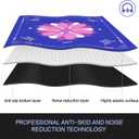 XINTONG Mahjong Mat, 32x32 Inches, Mahjong Mat for Table|Anti-Slip | Noise Reduction | Waterproof | Wrinkle-Free, Mah jongg Mat Transported in Curly Packaging, No Creases. (Blue)