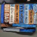 Dad Birthday Gift Birthday Gifts for Dad from Daughter Son Best Dad Gifts Soft Throw Blanket for Bedding Sofa (Dad Gifts, 50 x 60 Inch)