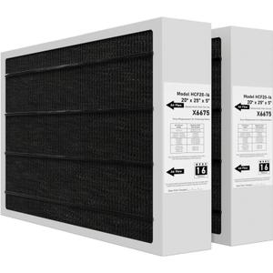 X6675 Merv 16 Air Filter 20x25x5 Efficient Air Filter Compatible with Lennox X6675 and Lennox HCC20-28 Furnace HVAC System, Part Number HCF20-16, 2 Pack