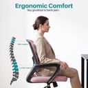 OLIXIS Ergonomic Office Desk Chair, Mid-Back Executive Computer Chair, 21.7''D