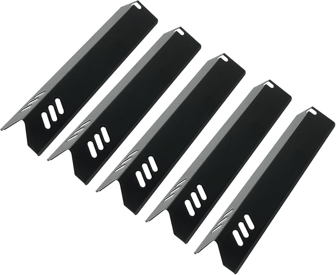 SUONA Grill Heat Tent Replacement Parts for Dyna-Glo DGB515SDP-D DGF510SBP DGF600ssp, Heat Shileld for Backyard BY13-101-001-12 BY15-101-001-02 GBC1461W, Uniflame GBC1059WB, 15x3 13/16 5 Pack (Porcelain Steel 5 Heat Plate)