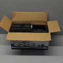 Armrest Box Double Layer Front Center Console Black Leather with Charging 7 USB Ports for Universal Car