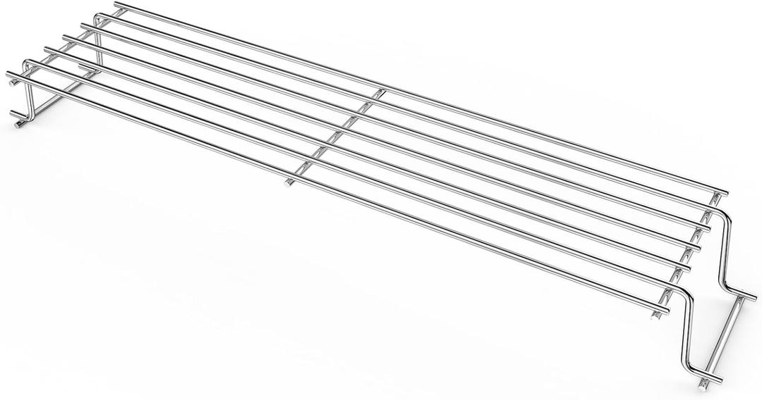 Uniflasy 25" Stainless Steel Warming Rack for Weber Spirit 300, Grill Parts for Weber Spirit 2 300 Series Grills with Front Control Knobs, Replacement Part for 7641
