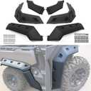 Extended Fender Flares Compatible with Can Am Defender, Mud Guards Front&Rear Compatible with Can Am Defender HD5 HD10 HD8 MAX 2016-2025 Replace 715006821 715002424 715006822(6pcs)