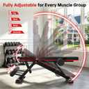 Adjustable Weight Bench for Home Gym, 98% Pre-Assembled Foldable Bench, XL