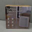 Bathroom Trash Can with Lid Automatic 2 Gallon Motion Sensor Garbage Bin, 7.5 Liter Smart Trash Bin Bathroom Decor, Plastic Garbage Can, Narrow Trash Can for Bedroom, Office, Living Room (Golden)