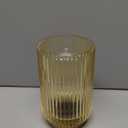 Battery Operated Lamp, Cordless Table Lamp with Timer, Desk Bedside Lamps with LED Warm Light, Glass Small Table Lamp for Bedroom, Bathroom, Living Room, Home Decor - Amber