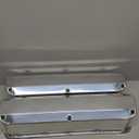 1 Set SHLPDFM Polished Aluminum Silver Fabricated Tall Valve Covers w/Long Bolts Fits for SBF 289 302 351W V8 Engines