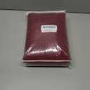 Extra Long Shower Curtain, 96 Inch Long Waffle Weave Heavy Duty Thick Cloth Bathroom Shower Curtain, Neutral Weighted Hotel Bath Curtain Set with 12 Hooks, 72x96 Burgundy