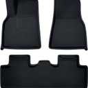 Premium TPE All-Weather Floor Mats for Tesla Model Y 2019-2026 Juniper with High Edges,1st & 2nd Row Waterproof Car Accessories, Pedal Safe Design, Easy to Clean