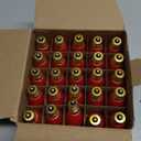 SUNSGNE 25 Pack C9 Red Christmas Light Bulbs, 7 Watt Red Incandescent Christmas Replacement Light Bulbs, E17 Intermediate Base