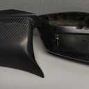 X AUTOHAUX Pair Car Exterior Rear View Mirror Covers Cap Replacement for BMW 5 Series F10 F11 F18 528i 530i 535i 550i 2011-2013 Carbon Fiber Pattern