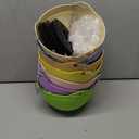 7 Pack 8 Inch Plastic Self-Watering Hanging Planters,Colorful Garden Flower Plant Pot Container Baskets with Drainer Chain for Indoor Outdoor Use,7 Colors (7.9 inches diameter x 4.7 inches height)