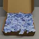 Cherica 20 Pcs Blue Hydrangea Artificial Flowers Bulk, Faux Hydrangea Flowers Heads, Artificial Fake Silk Hydrangea Flowers with Stems, Blue Flowers Artificial for Decoration Wedding Décor