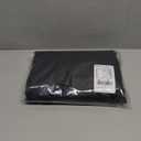 NICETOWN Black French Door Curtains for Window, 100% Blackout Thermal Insulated Window Covering for Glass Door, Front Kitchen Curtain Tie Up Shade 26W x 72L Inches Long, 1 Panel