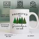 Promoted to Grandpa 2026 Mug First Time New Gifts Coffee Mug for Pregnancy Announcement Gift for New Grandpa Papa Dad Father's Day Grandparents' Day Christmas New Year Cup White 11oz