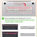 Seorsok Compatible with MacBook Pro 13 inch Case M2 2023,2022,2021-2016 A2338 M1 A2251 A2289 A2159 A1989 A1708 A1706,Colorful Blooming Flower Plastic Hard Shell Case with Keyboard Cover,Pink Floral