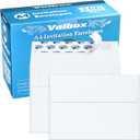 ValBox A4 Photo Envelopes 100 Qty 4 x 6 White Kraft Paper Envelopes Self Seal for 4x6 Cards, Photos, Weddings, Invitations, Baby Shower, 4.25 x 6.25 Inches (A4)